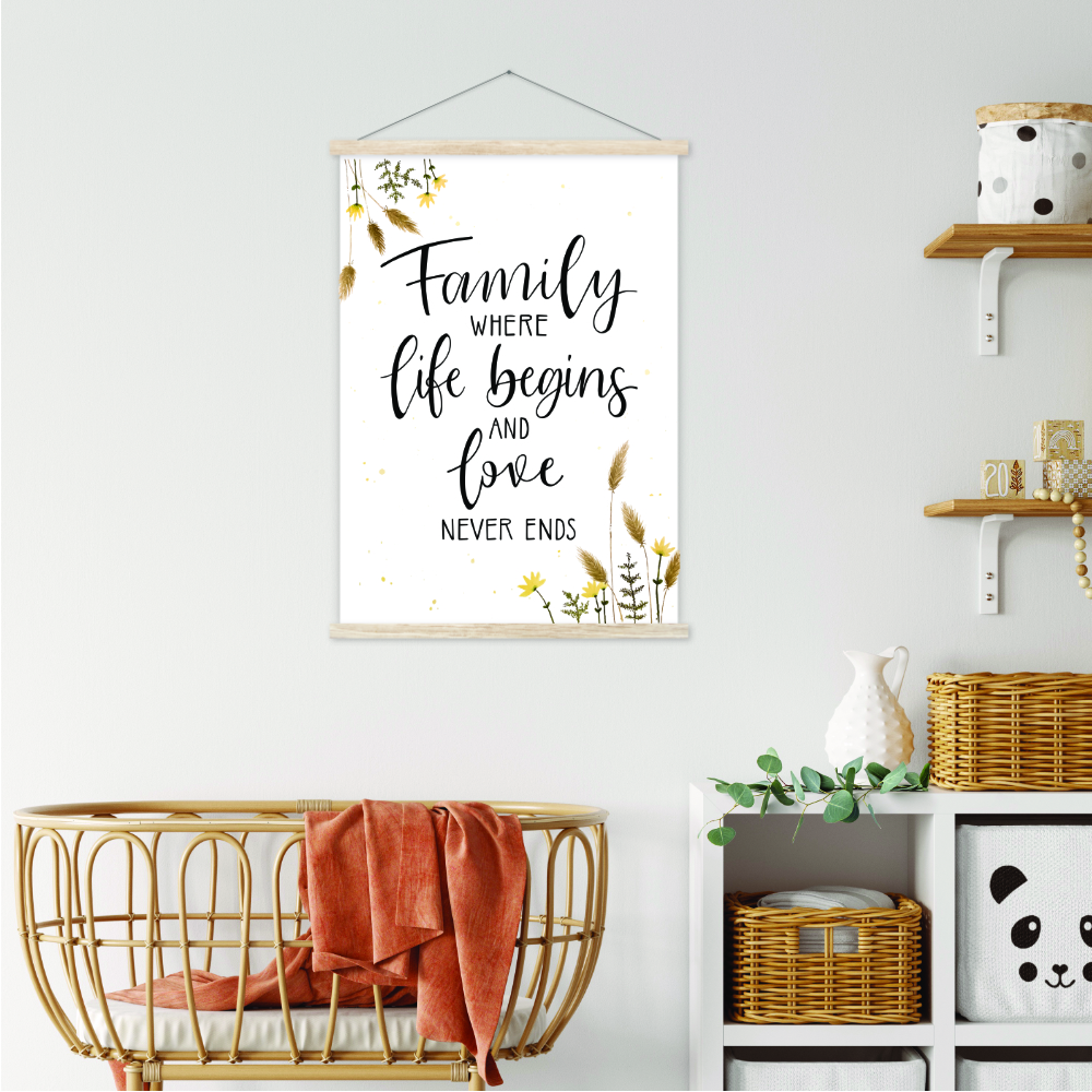Poster Family where life begins